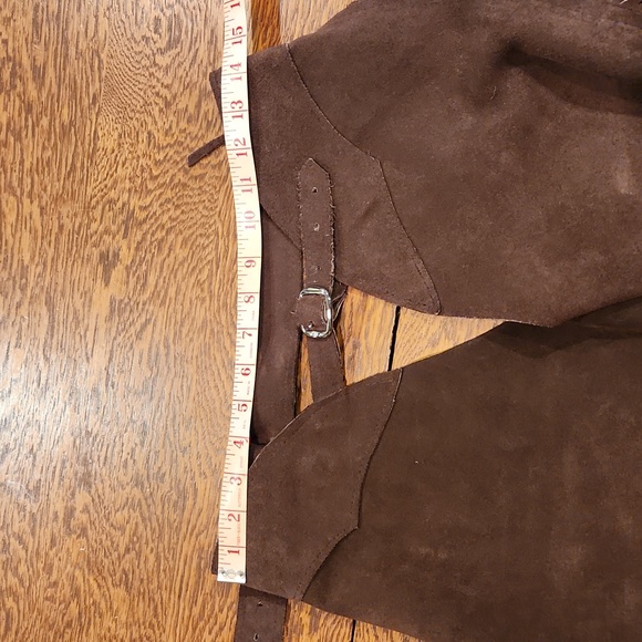 Brown Suede Fringe Chaps - Picture 9 of 11